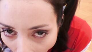 Naughty British babe pounded by horny senior