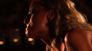 Two blondes have passionate sex together in FFM threeway