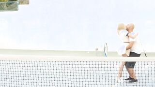 first anal for tennis student aubrey star