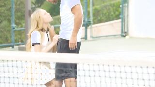 first anal for tennis student aubrey star