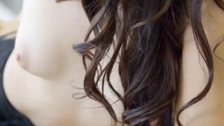 sexy brunette gets naughty with cock