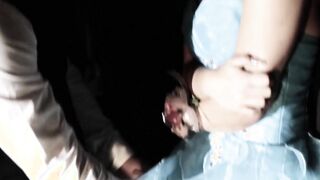 Hung perverts take one cute teen for a gangbang session