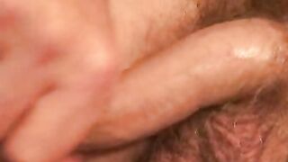 Tattooed senior gets a finger in his ass and sucks cock