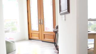 My gfs hot mom sneaks and sucks my dick in the shower