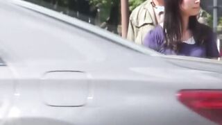Japanese cuties peeing at secret places around town