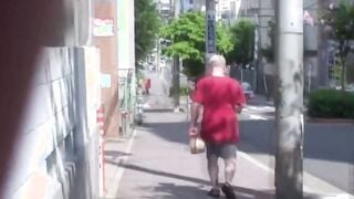 Japanese cuties peeing at secret places around town