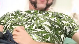 Latino daddy with manly beard raw pounding his lover