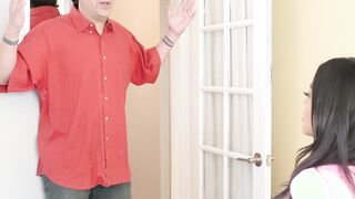 Ungrateful latina Sophia Leone pounded by hung step father