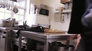 Elegant Euro babe assfucked during wild FFM threesome