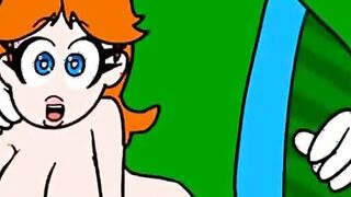 Princess Peach and Mario hentai