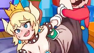 Princess Peach and Mario hentai