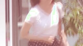 Voyeur outdoor video of young Japanese girls pissing