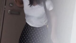 Voyeur outdoor video of young Japanese girls pissing