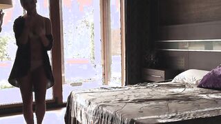 Hot ass brunette Ornella getting her pussy filled up by big dick