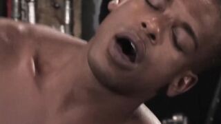 Latino hunk moans as hung bigdick stud fills his asshole