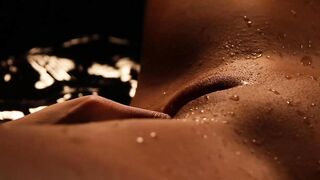Lush lesbians enjoy sensual fingering session in pitch black
