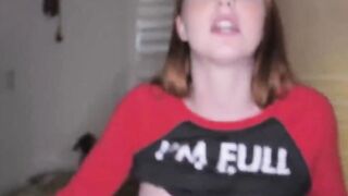 teen gets fucked under christmas tree and is made to squirt