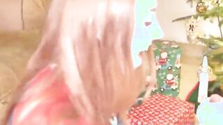 teen gets fucked under christmas tree and is made to squirt