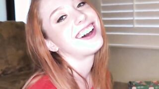 teen gets fucked under christmas tree and is made to squirt
