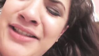 horny big tit brunette needs contractors big dick