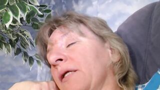 German old cleaner Woman meet lusty Lovers for 3 way FFM