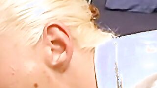 Handsome MILF receives facial after anal cock slamming