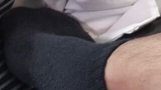 Hairy mature man has raw fucking threesome with twinks