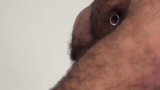 Big bear slamming his cubs tight hole the bareback way
