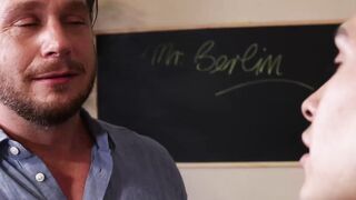Latino Aaron Perez swallows Hans Berlin big load of cum