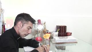 Daddy minister bare fucks his loyal twink subject