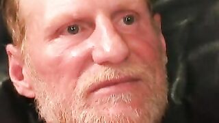 Hairy amateur makes his uncut cock spill warm jizz