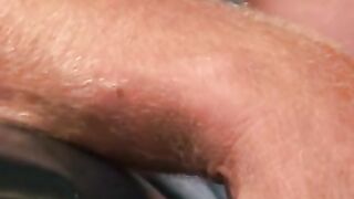 Hairy amateur makes his uncut cock spill warm jizz
