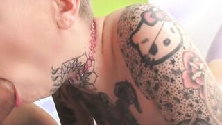 hardcore anal creampie for inked slut leigh raven