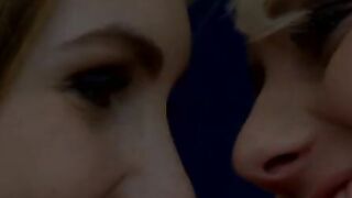 A flirty dinner for two turns into a full-blown make out session as Grace Hartley