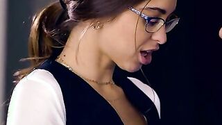 Puffy nipple Bombshell Riley Reid is ready to interview Bambino for the position of pleasuring her. Both of them are