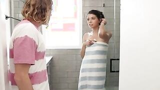 Harley Haze and her stepbrother, Tyler Nixon, have been engaged in an ongoing prank war. Today, Tyler sneaks in the
