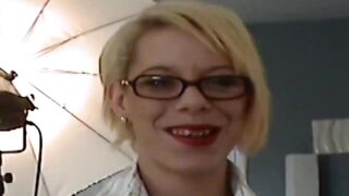 UK office slut comes to sex audition right after work