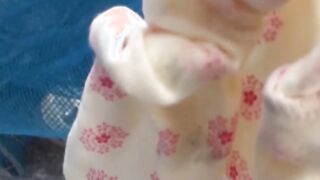 Japanese babe secretly filmed peeing in public