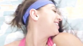 petite latina teen stepsister sex with brother in yoga pants