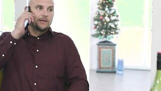 tiny angel gets fucked on christmas