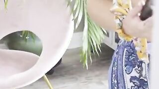 curious blonde babe rides her stepdad’s cock