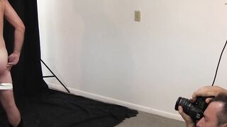 Gay stud shows his stuff before being dicked and cum sprayed