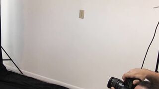 Gay stud shows his stuff before being dicked and cum sprayed