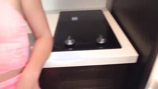 Teen stepsister tastes bros cum after riding his dick POV
