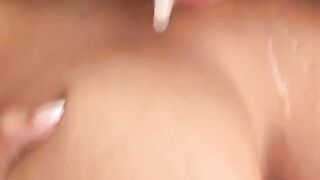 ebony hottie sucks a big white cock