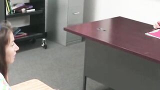 petite high school teen fucked to orgasm by teacher in class