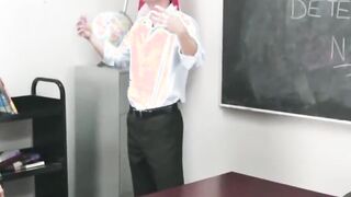 petite high school teen fucked to orgasm by teacher in class