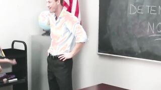 petite high school teen fucked to orgasm by teacher in class