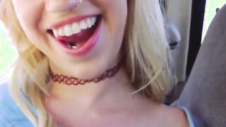 petite blonde teen fucked by stranger outdoors for cash pov