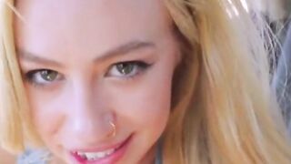petite blonde teen fucked by stranger outdoors for cash pov